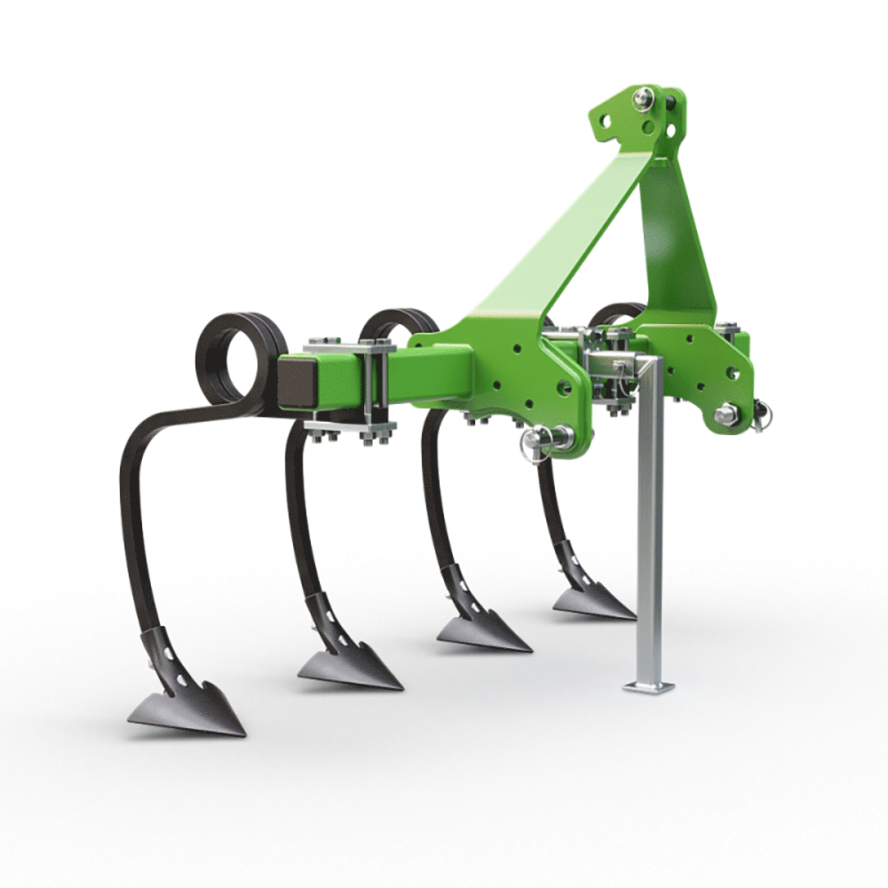 Seven Italy Simply mit 4 Gänsefusscharen Grubber mit VierkantSpiralfederzinken Rahmen 140 cm Agrifutura